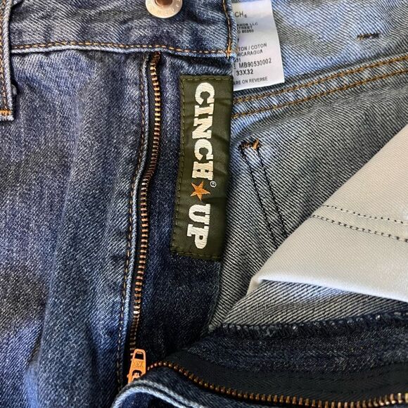 Cinch Jeans Mens Sz 33x32 Green Label Relaxed Tapered Western Work Ranch Cowboy - Picture 5 of 8